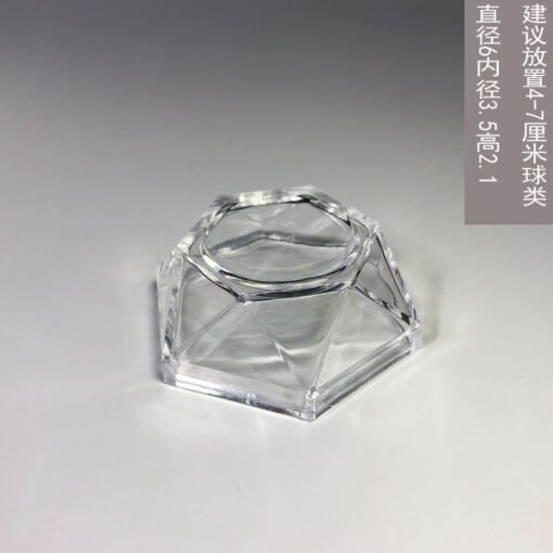 水晶球底座亚克力水晶球座透明球摆件圆形小球架子展示架装饰收纳 - 图片 6