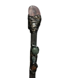 FHSJP WITCH魔法棒magic stick紫水晶三碎石权杖仪式道具Magic wand 魔法杖