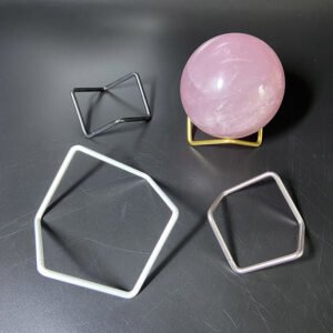 水晶球底座托架圆球形摆件支架金属铁展示架矿物晶体矿石收纳架子