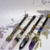 天然水晶魔法权杖仙女棒小摆件桌面摆件手工雕刻件装饰