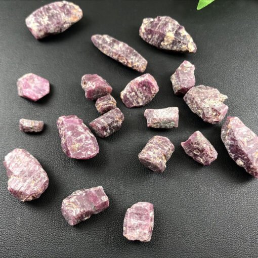 能量水晶正品~天然红宝石红刚玉原石疗愈能量石矿物晶石标本原矿石供佛送人礼品：圖片 3