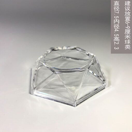 水晶球底座亚克力水晶球座透明球摆件圆形小球架子展示架装饰收纳 - 图片 7