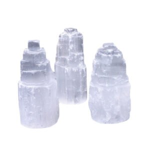 天然石膏 山形原石 祭坛能量摆件七脉轮石膏疗愈 仪式工具