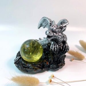 水晶球底座球座 飞龙球形收纳树脂工艺品球托矿标支架适合4-7cm球