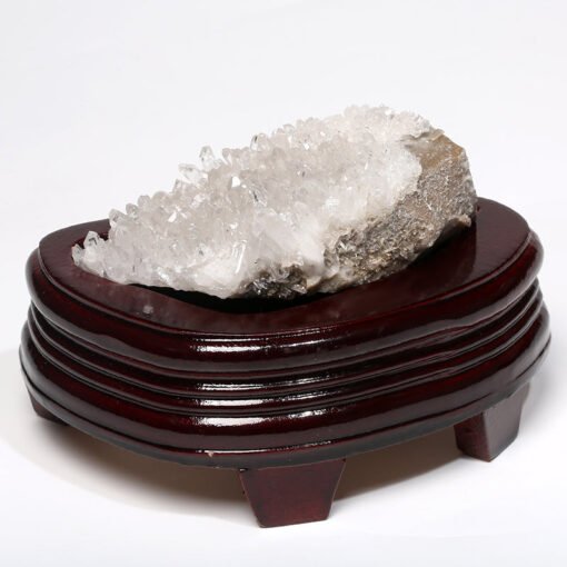能量水晶正品~天然白水晶簇消磁净化能量摆件镇宅转运办公书房卧室桌面家居装饰：圖片 3