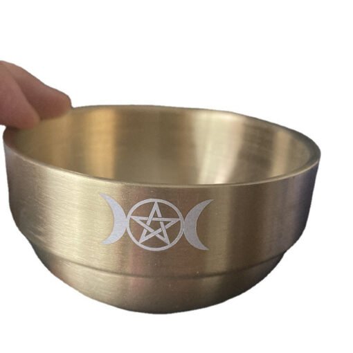 三相月女神 Wicca仪式碗 仪式摆件witch收纳碗 Pentacle Bowl - 图片 3