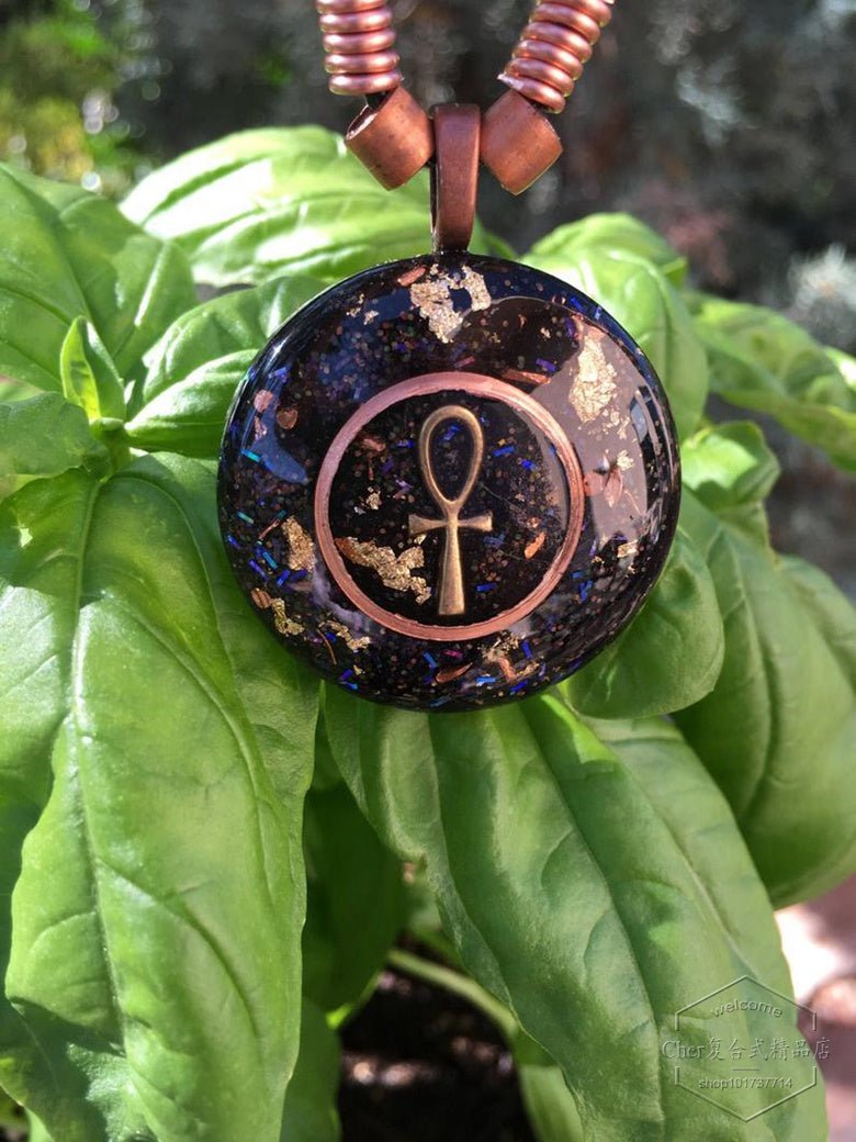 正品 进口灵气师Anhk生命之钥能量吊坠 美丽全息SG吊坠蓝晶石顺辉石