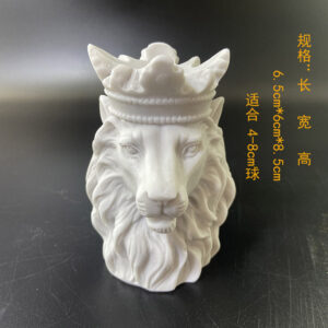 水晶球底座 金色狮子头树脂球座 时尚创意球形收纳工艺品家居摆件