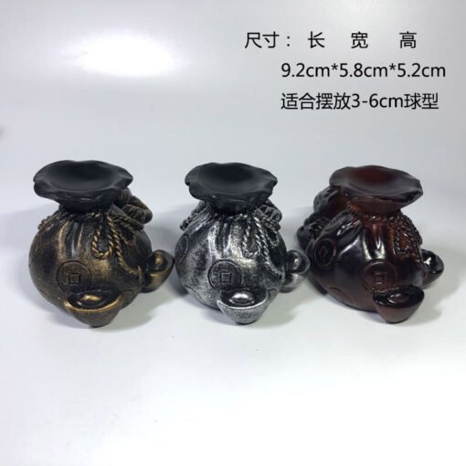 树脂水晶球底座蟾蜍饰品收纳时尚创意工艺品金蟾球座家居装饰摆件