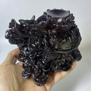 水晶球底座大号龙龟摆件球座底托球型收纳办公室摆件家居装饰摆件