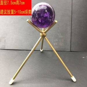 黄铜球座原石原矿装饰品架子底座拆装便携置物架适合5cm—10cm球