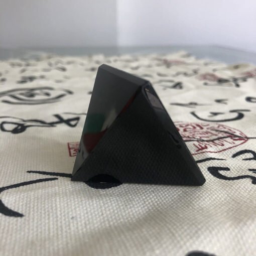 天然黑曜石金字塔 水晶摆件办公桌工艺品礼品盒套装：圖片 4