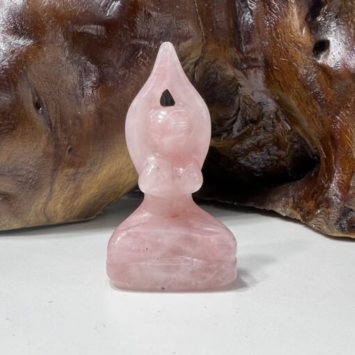 天然水晶 原石女模黑曜石瑜伽女神雕像工艺品摆件现货：圖片 8