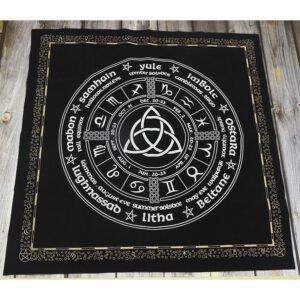 Triquetra Pagan Wheel of the Year 女巫日历塔罗牌altar桌布
