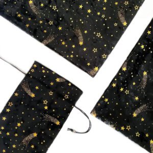 塔罗牌桌布牌袋钻石绒鎏金星空流星 装饰塔罗布