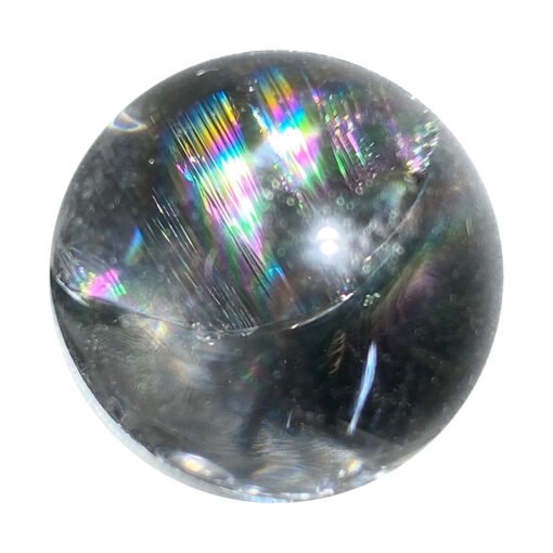 能量水晶正品~天然白水晶彩虹球精选白水晶球摆件能量疗愈冥想石家居装饰品摆件：圖片 5