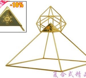美国24K进口镀金铜金字塔修行冥想【金字塔顶加强放大疗愈能量】