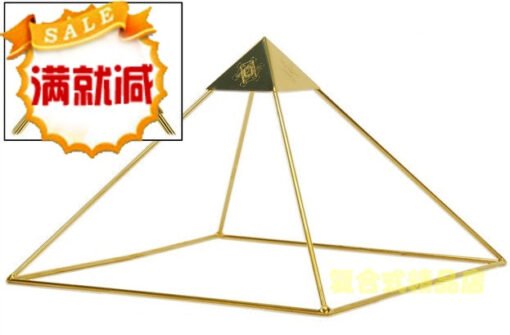 美国进口镀金金字塔【 冥想打坐神圣空间-治愈心灵】符文圣化加强