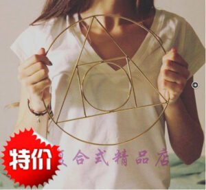 炼金术神圣几何占星【【10英寸24K镀金摆件-冥想-修心-提升能量】