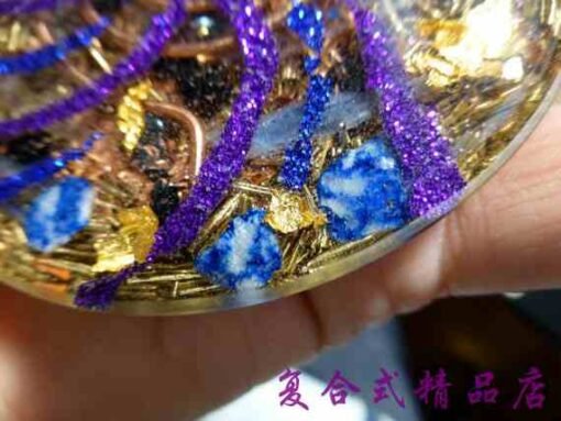 能量奥罡系列~克罗地亚手工大号七水晶疗愈盘Orgone（能量净化）奥罡 - 图片 3