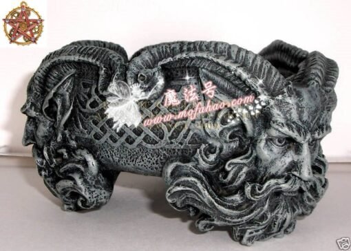 能量雕像系列~*进口希腊潘神雕像烟灰缸 WICCA魔法 神圣摆件净化能量：圖片 2