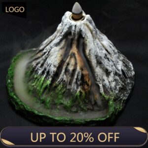 魔法香炉~新款山水风景树脂工艺摆件富士山倒流香香炉创意家居摆件原装正品