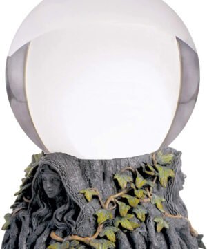 Alternative view of 进口三重女神水晶球摆件 树脂底座带常春藤Maiden Mother Crone