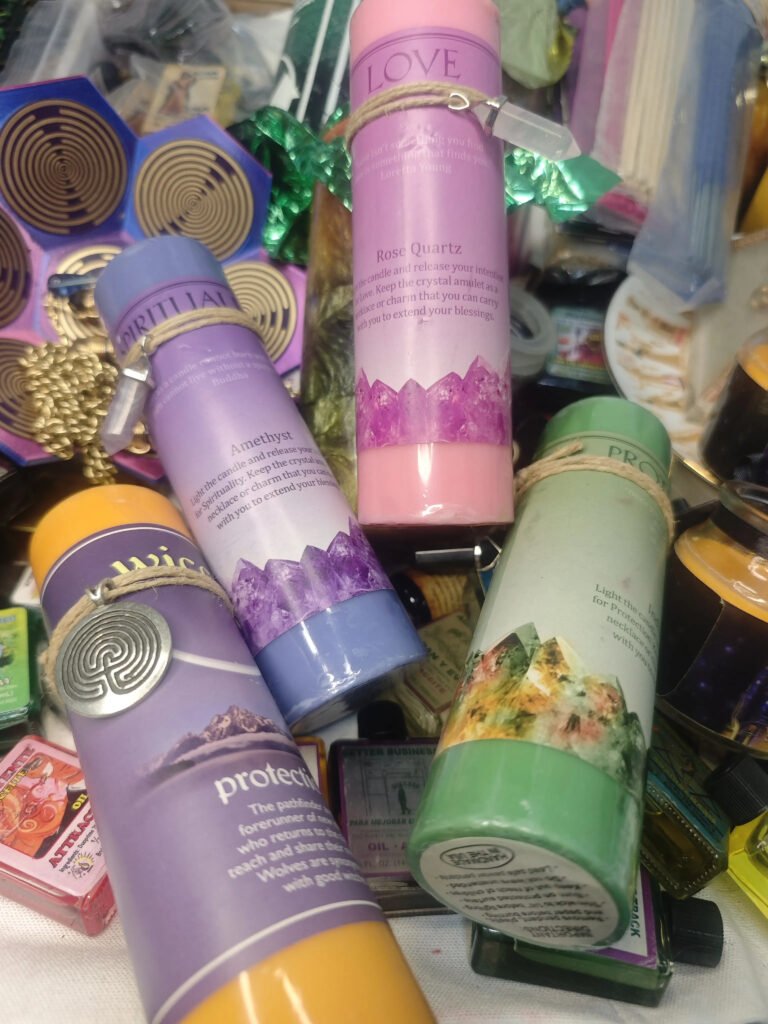 进口水晶香薰蜡烛 水晶吊坠蜡烛 - 魔法蜡烛仪式工具